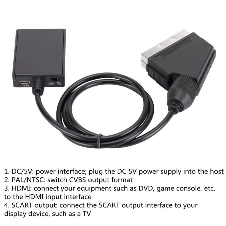 HDMI-Compatible to Scart Conve - Scart To Hdmi review and price