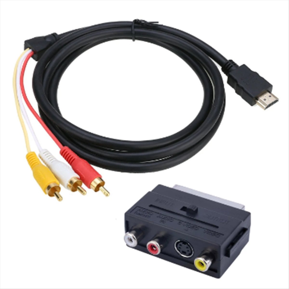 (A32M) 2-In-1 Adapter Cable HD - Scart To Hdmi review and price